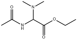 Acetic  acid,  (acetylamino)(dimethylamino)-,  ethyl  ester  (9CI) 结构式