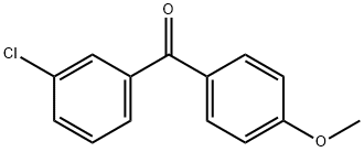 (3-氯苯基)-(4-甲氧基苯基)-甲酮 结构式