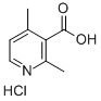 2,4-二甲基-3-吡啶羧酸盐酸盐 结构式