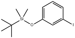叔丁基(3-碘苯氧基)二甲基硅烷 结构式