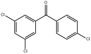 (4-氯苯基)(3,5-二氯苯基)甲酮 结构式
