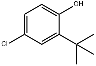 2-叔丁基-4-氯苯酚 结构式