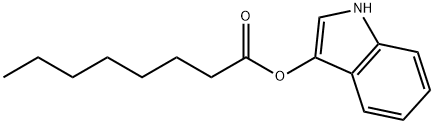 1H-吲哚-3-基辛酸酯 结构式