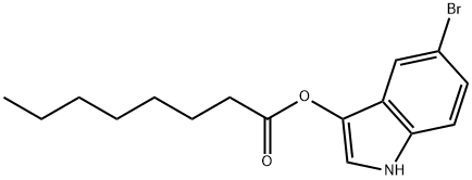 5-溴-3-吲哚辛酸 结构式