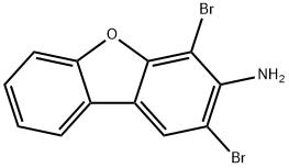 2,4-二溴3-氨基二苯并呋喃 结构式