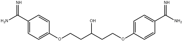 1,5-Di(4-aMidinophenoxy)-3-pentanol 结构式