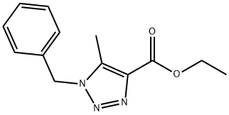 1-苄基-5-甲基-1H-1,2,3-噻唑-4-羧酸乙酯 结构式