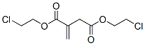 bis(2-chloroethyl) 2-methylidenebutanedioate 结构式