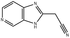 2-(3H-咪唑并[4,5-C]吡啶-2-基)乙腈 结构式