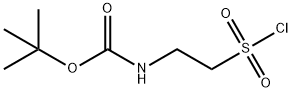 2-(BOC-氨基)乙磺酰氯 结构式