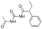 N-[(乙酰氨基)羰基]-2-苯基丁酰胺 结构式