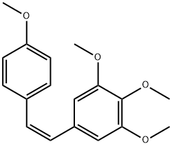 (Z)-3,4,5,4'-四甲氧基二苯乙烯 结构式