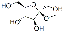 METHYL BETA-D-FRUCTOFURANOSIDE 结构式