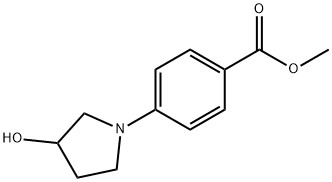 methyl 4-(3-hydroxypyrrolidin-1-yl)benzoate 结构式