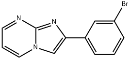 2-(3-溴苯基)-咪唑并[1,2-A]嘧啶 结构式