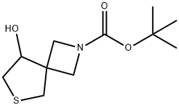 tert-Butyl 8-hydroxy-6-thia-2-azaspiro[3.4]octane-2-carboxylate 结构式