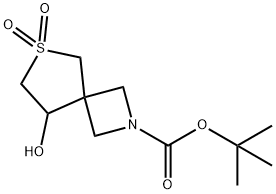tert-Butyl 8-hydroxy-6-thia-2-azaspiro[3.4]octane-2-carboxylate 6,6-dioxide 结构式