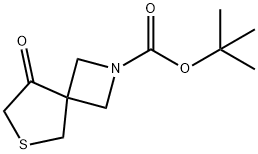 8-氧代-6-硫-2-氮杂环螺[3.4]辛-2-羧酸叔丁酯 结构式
