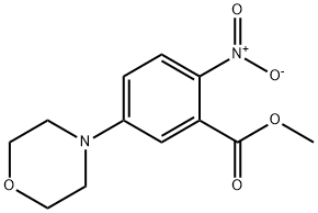 5-吗啉-2-硝基苯羧酸甲酯 结构式