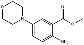 2-氨基-5-(吗啉-4-基)苯甲酸甲酯 结构式
