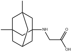 N-(3,5-二甲基三环[3.3.1.13,7]癸烷-1- 基)甘氨酸 结构式