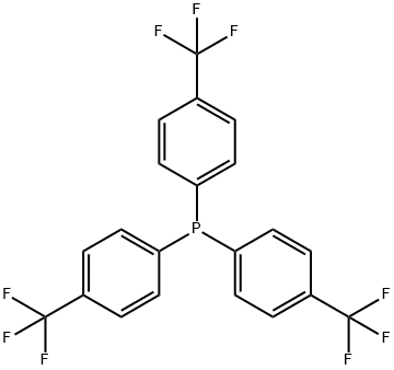 三(4-三氟甲苯基)膦 结构式