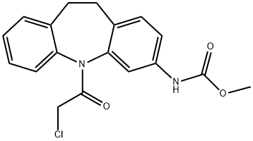 (5-(2-氯乙酰基)-10,11-二氢-5H-二苯并[B,F]氮杂卓-3-基)氨基甲酸甲酯 结构式