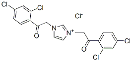 1H-Imidazolium,  1,3-bis[2-(2,4-dichlorophenyl)-2-oxoethyl]-,  chloride  (9CI) 结构式