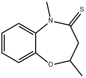 1,5-Benzoxazepine-4(5H)-thione,  2,3-dihydro-2,5-dimethyl- 结构式