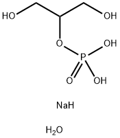 B-甘油磷酸钠五水合物 结构式