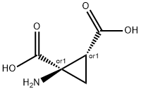 1,2-Cyclopropanedicarboxylicacid,1-amino-,trans-(9CI) 结构式