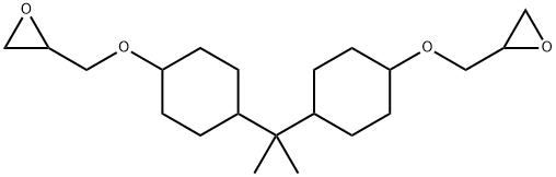 2,2'-[(1-甲基亚乙基)双(4,1-环亚己基氧基亚甲基)]双环氧乙烷 结构式