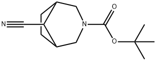 3-BOC-8-氰基-3-氮杂双环[3.2.1]辛烷 结构式