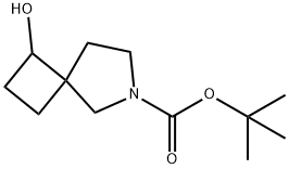 6-N-Boc-1-hydroxy-6-aza-spiro[3.4]octane 结构式