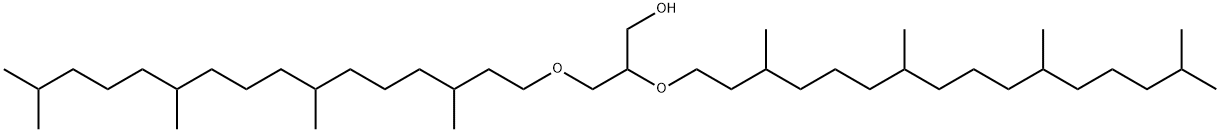 1-O,2-O-Bis(3,7,11,15-tetramethylhexadecyl)glycerol 结构式