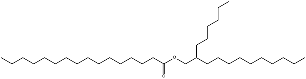 Hexadecanoic acid, 2-hexyldodecyl ester 结构式