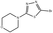 4-(5-溴[1,3,4]噻二唑-2-基)吗啉 结构式