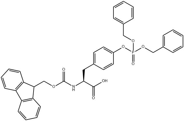 FMOC-TYR(PO3BZL2)-OH 结构式