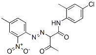 N-(4-chloro-o-tolyl)-2-[(4-methyl-2-nitrophenyl)azo]-3-oxobutyramide 结构式