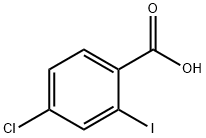 4-氯-2-碘苯甲酸 结构式