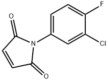 1-(3-氯-4-氟苯基)-吡咯-2,5-二酮 结构式