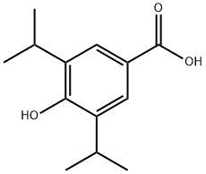异丙酚-4-羧酸 结构式