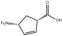（1S，4R）-4-氨基-2-环戊烯-1-羧酸盐酸盐 结构式