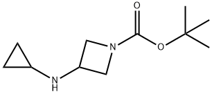 N-BOC-3-(环丙基氨基)氮杂环丁烷 结构式