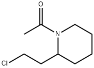 Ethanone,  1-[2-(2-chloroethyl)-1-piperidinyl]- 结构式