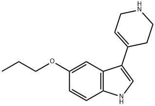 3-(1,2,5,6-tetrahydro-4-pyridyl)-5-n-propoxyindole 结构式