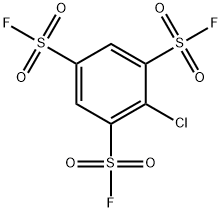 2-Chlorobenzene-1,3,5-trisulfonyl trifluoride 结构式