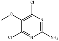 4,6-二氯-5-甲氧基嘧啶-2-胺 结构式