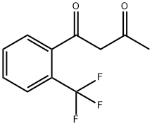 1-(2-TRIFLUOROMETHYL-PHENYL)-BUTANE-1,3-DIONE 结构式