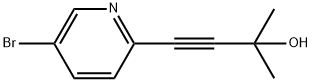 5-BROMO-2-(3-METHYL-3-HYDROXY-1-BUTYNYL)PYRIDINE 结构式